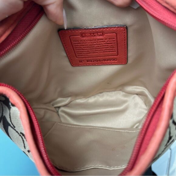 COACH Signature Y2K Hampton SoHo Bucket Hobo Shoulder Baguette 40896 - Picture 9 of 10